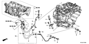 honda ATM1700 ATF PIPE/ ATF WARMER (CVT)