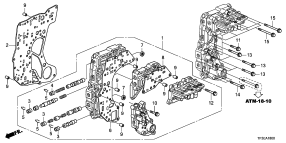 honda ATM1800 БЛОК КЛАПАНОВ АКП (CVT)