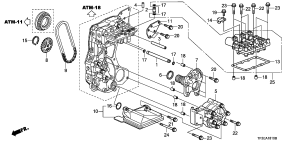 honda ATM1810 МАСЛЯНЫЙ НАСОС (CVT)
