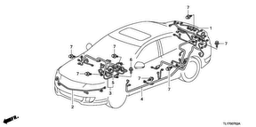 honda B__0702 WIRE HARNESS (2) (LH)