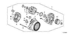 honda E__0610 ГЕНЕРАТОР (DENSO) (2.0L)