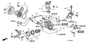 honda E__1500 ВОДЯНОЙ НАСОС (2.0L)