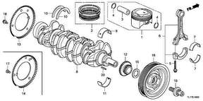 honda E__1600 КОЛЕНЧАТЫЙ ВАЛ/ ПОРШЕНЬ