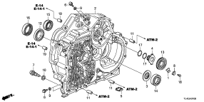 honda ATM0100 TORQUE CONVERTER CASE