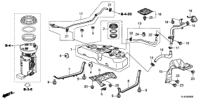 honda B__0300 ТОПЛИВНЫЙ БАК