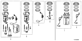 honda B__0305 FUEL TANK SET SHORT PARTS