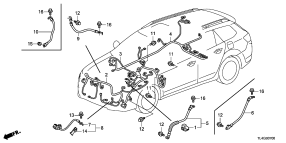 honda B__0700 WIRE HARNESS (1) (LH)