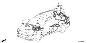 honda B__0702 WIRE HARNESS (2) (LH)