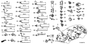 honda B__0710 HARNESS BAND/ СКОБА (LH)