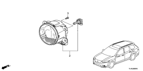 honda B__0810 ПРОТИВОТУМАННАЯ ФАРА