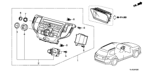 honda B__1620 CENTER MODULE (NAVIGATION)