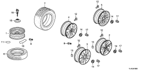 honda B__1800 ШИНА/ WHEEL DISKS