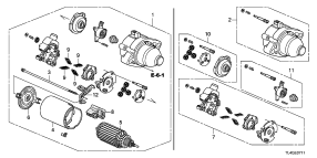 honda E__0711 СТАРТЕР (MITSUBA) (2. 4L)