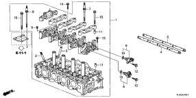 honda E__1001 ГОЛОВКА БЛОКА ЦИЛИНДРОВ (2.4L)