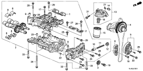 honda E__1301 МАСЛЯНЫЙ НАСОС (2.4L)