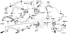 honda E__1511 ШЛАНГ ОХЛАЖДАЮЩЕЙ ЖИДКОСТИ (2.4L)