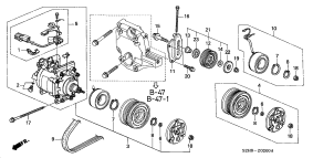 honda BOP0200 КОНДИЦИОНЕР (COMPRESSOR)