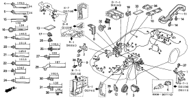honda B__0711 HARNESS BAND/BRACKET (RH)
