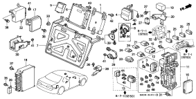 honda B__1311 БЛОК УПРАВЛЕНИЯ (CABIN) (RH)