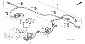 honda B__1341 SRS UNIT (RH)