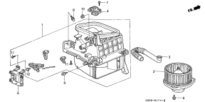 honda B__1711 ИМПУЛЬСНЫЙ МОДУЛЯТОР ОТОПЛЕНИЯ (RH)