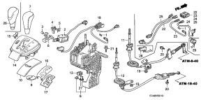 honda B__3501 SELECT LEVER (RH)