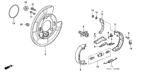 honda B__1920 PARKING BRAKE SHOE