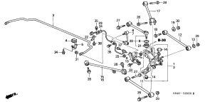 honda B__2900 REAR LOWER ARM