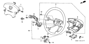honda B__3110 РУЛЕВОЕ КОЛЕСО (SRS) (L4)