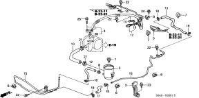 honda B__3361 P.S. HOSES/PIPES (L4) (RH)