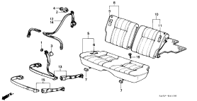 honda B__4100 REAR SEAT/SEATBELT (3D)