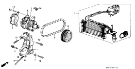 honda BOP0100 КОНДИЦИОНЕР (COMPRESSOR)
