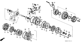 honda BOP0101 КОНДИЦИОНЕР (COMPRESSOR COMPONENTS)