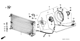 honda BOP0200 КОНДИЦИОНЕР (CONDENSER)