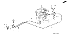 honda BOP0500 КОНДИЦИОНЕР (ТРУБКА/ VALVE)
