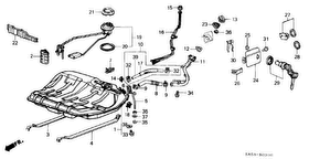 honda B__0300 ТОПЛИВНЫЙ БАК