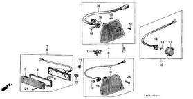 honda B__0801 FRONT COMBINATION LIGHT