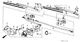honda B__1400 FRONT WINDSHIELD WIPER