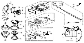 honda B__1600 AUTO RADIO