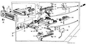 honda B__1700 HEATER LEVER