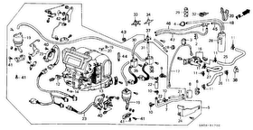 honda B__1702 ОТОПИТЕЛЬ/ ШЛАНГ ОХЛАЖДАЮЩЕЙ ЖИДКОСТИ
