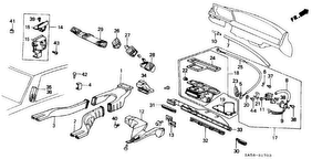 honda B__1703 КАНАЛ ОТОПЛЕНИЯ