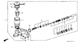 honda B__2400 ЦЕЛИНДЕР РУЧНОГО ТОРМОЗА