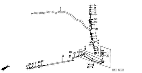 honda B__2900 STABILIZER SPRING/ FRONT LOWER ARM