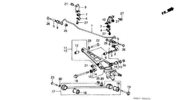 honda B__3000 REAR LOWER ARM/ CТОЙКА ТЯГИ