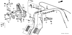 honda B__2300 ПЕДАЛЬ АКСЕЛ. / ГАЗОПОТЕНЦИОМЕТР