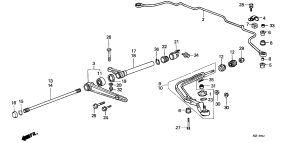 honda B__2900 FRONT LOWER ARM/ СТАБИЛИЗАТОР ПЕРЕДН.