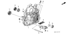honda ATM0100 TORQUE CONVERTER HOUSING