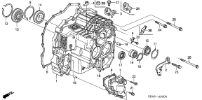 honda ATM0200 КОРПУС ТРАНСМИССИИ