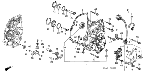 honda ATM0300 L. SIDE COVER
